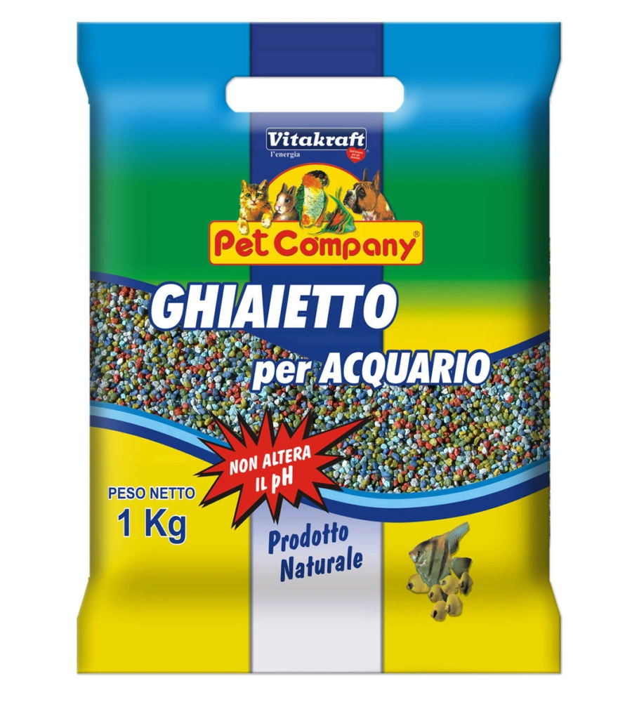 GHIAIETTO COLORATO PER ACQUARI - 1  KG. - VITAKRAFT